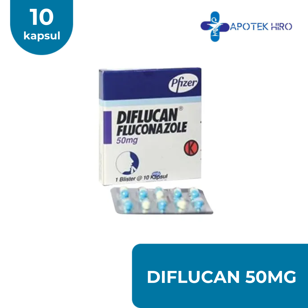 DIFLUCAN 50MG - 10 KAPSUL