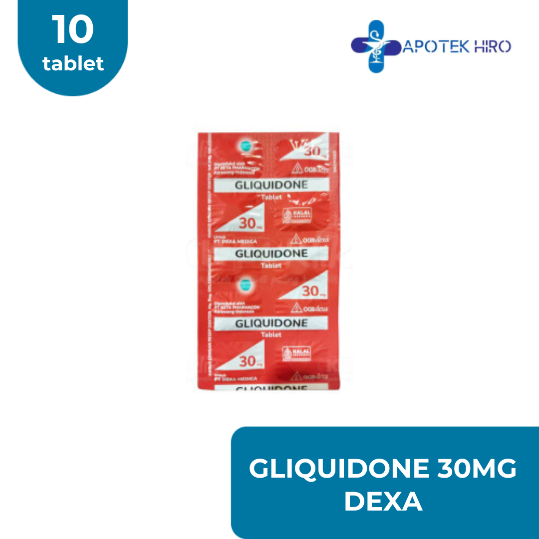 GLIQUIDONE 30MG DEXA - 10 tablet