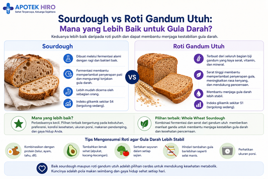 Sourdough vs Roti Gandum Utuh: Mana yang Lebih Baik untuk Gula Darah?