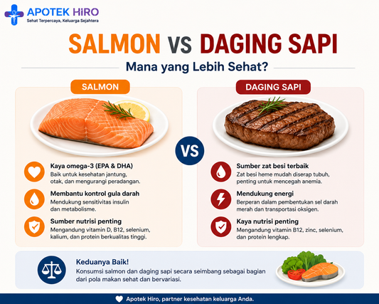 Salmon vs Daging Sapi: Mana yang Lebih Sehat?