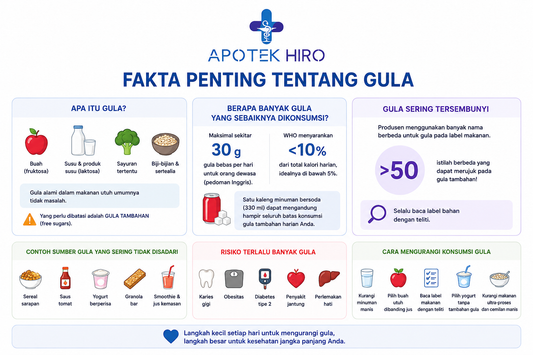 Gula: Berapa Banyak yang Aman Dikonsumsi dan Mengapa Sering Tersembunyi di Makanan?