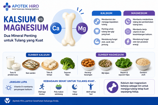 Kalsium vs Magnesium: Mana yang Lebih Penting untuk Kesehatan Tulang?