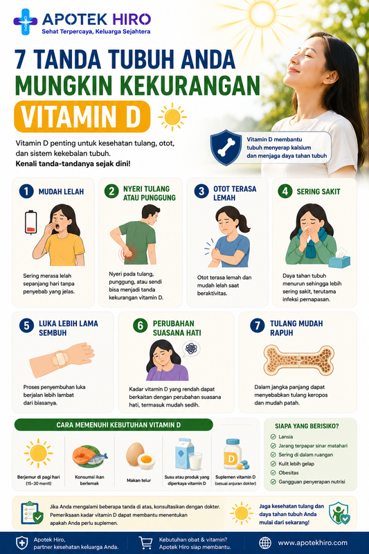 7 Tanda Tubuh Anda Mungkin Kekurangan Vitamin D
