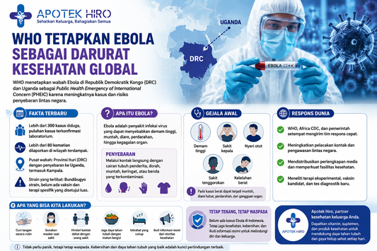 WHO Tetapkan Ebola sebagai Darurat Kesehatan Global: Ini yang Perlu Diketahui