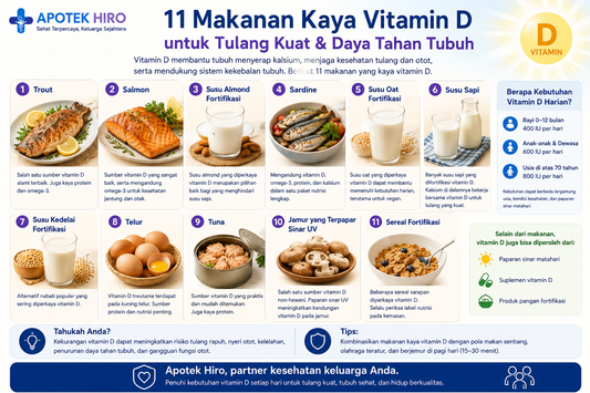 11 Makanan Kaya Vitamin D yang Baik untuk Tulang dan Daya Tahan Tubuh