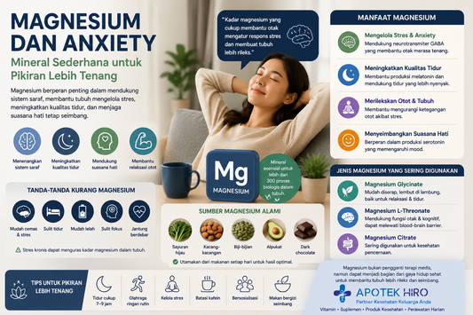 Magnesium dan Anxiety: Mineral Sederhana yang Bisa Membantu Menenangkan Pikiran