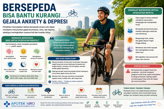 Bersepeda Ternyata Bisa Membantu Mengurangi Gejala Anxiety dan Depresi
