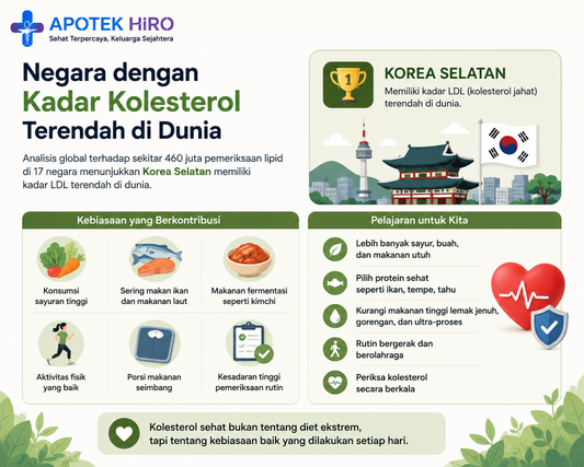 Negara dengan Kadar Kolesterol Terendah di Dunia: Apa Rahasianya?
