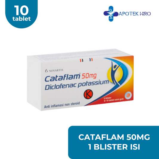 Cataflam 50mg 1 Blister isi 10 Tablet