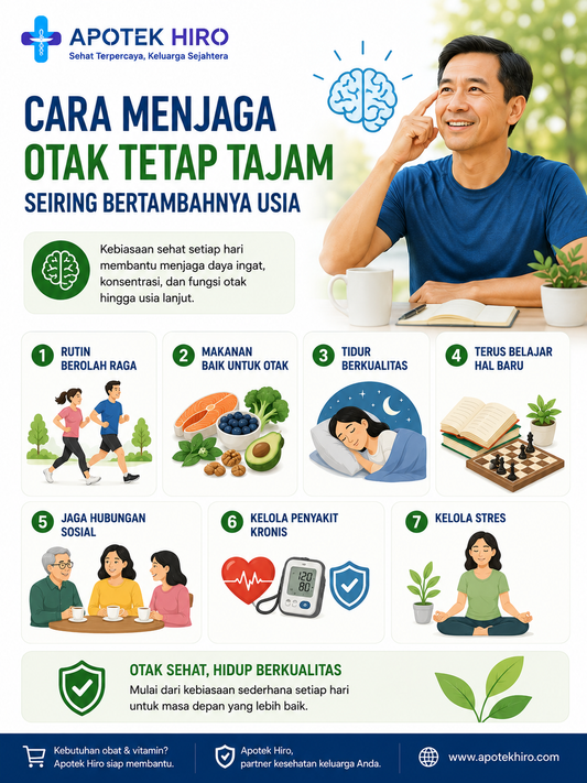 Cara Menjaga Otak Tetap Tajam Seiring Bertambahnya Usia
