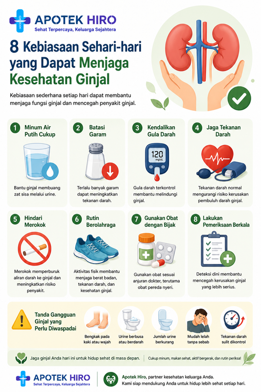 8 Kebiasaan Sehari-hari yang Dapat Menjaga Kesehatan Ginjal
