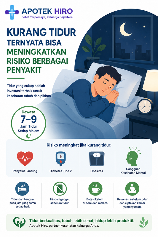 Kurang Tidur Ternyata Bisa Meningkatkan Risiko Berbagai Penyakit