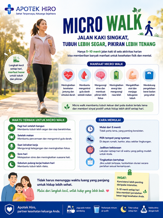 Micro Walk: Jalan Kaki Singkat yang Bisa Membantu Tubuh Lebih Segar dan Pikiran Lebih Tenang