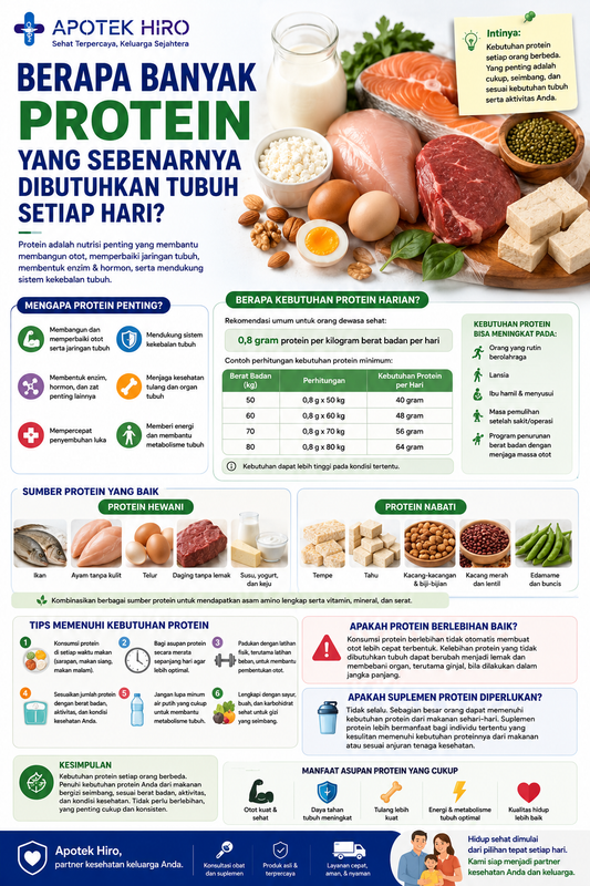Berapa Banyak Protein yang Sebenarnya Dibutuhkan Tubuh Setiap Hari?