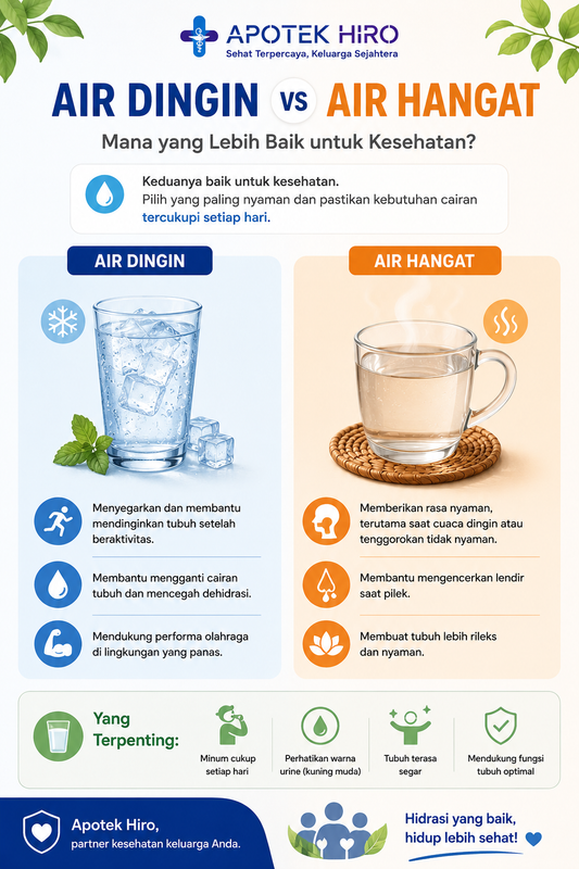 Minum Air Dingin vs Air Hangat: Mana yang Lebih Baik untuk Kesehatan?