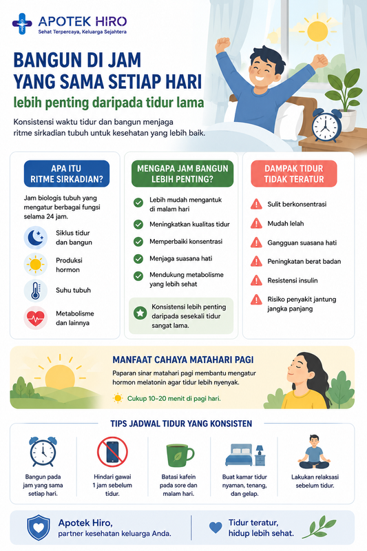 Bangun di Jam yang Sama Setiap Hari Ternyata Lebih Penting daripada Tidur Lama