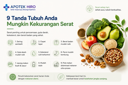 9 Tanda Tubuh Anda Mungkin Kekurangan Serat