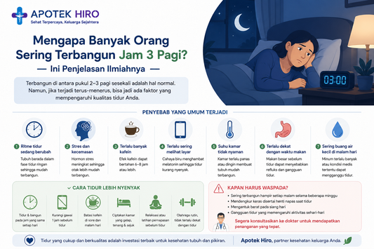 Mengapa Banyak Orang Sering Terbangun Jam 3 Pagi? Ini Penjelasan Ilmiahnya