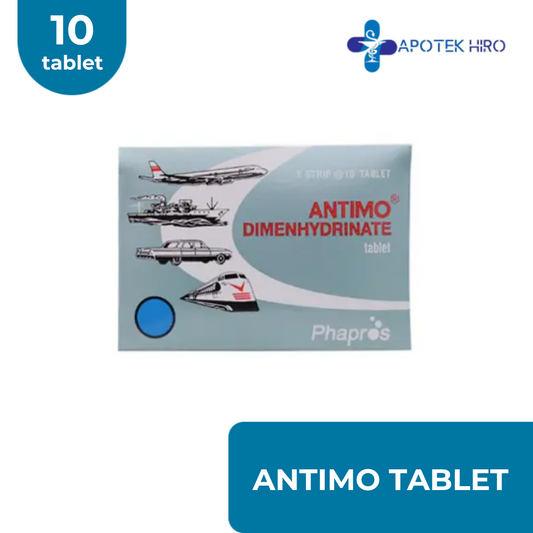 Antimo Tablet Anti Mabuk Perjalanan 50mg 10 Tablet