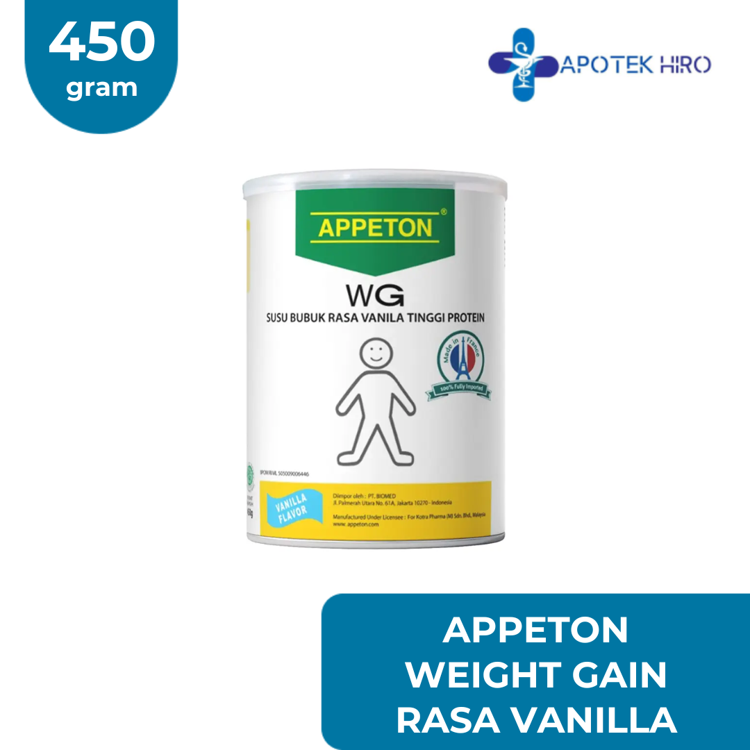 APPETON WEIGHT GAIN ADULT VANILLA 450 GR