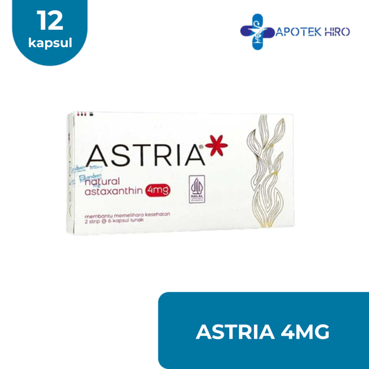 Astria Astaxantin 4mg/ Multivitamin/Mineral - 12 Kapsul