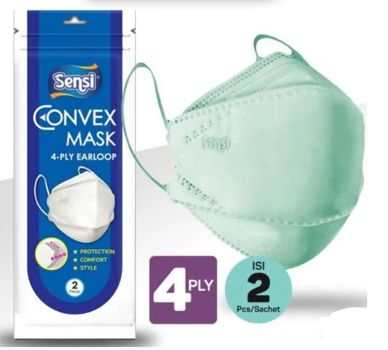 Masker Sensi Convex 4 Ply * 2's