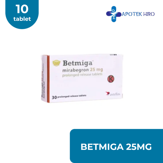 BETMIGA 25MG - 10 TABLET
