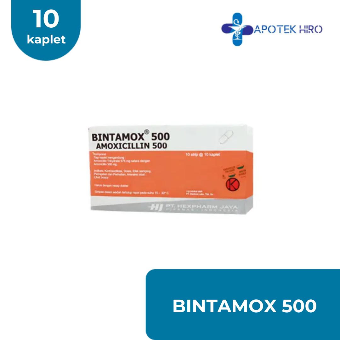 BINTAMOX 500 - 1 STRIP 10 KAPLET