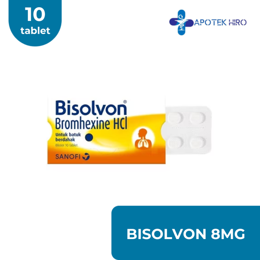 BISOLVON 8 MG TABLET - 10 TABLET