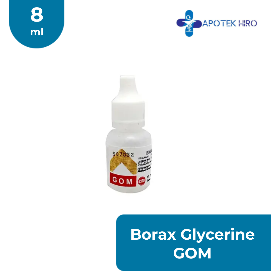 Borax Glycerine Gom 10% Cito 8 ml