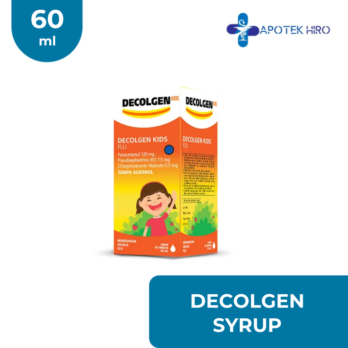 DECOLGEN SYRUP - 60ML – Apotek Hiro