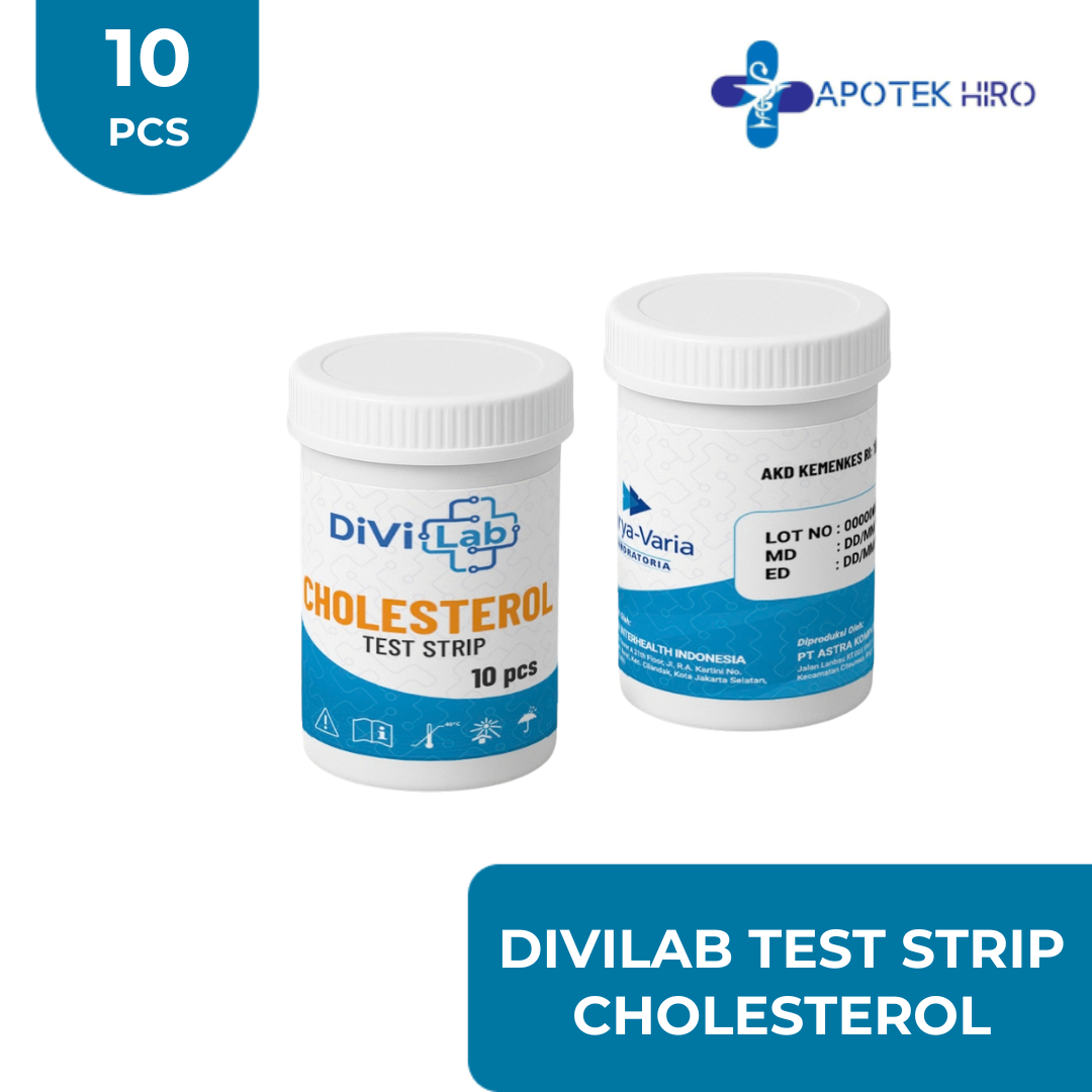 DIVILAB TEST STRIP CHOLESTEROL 10 PCS