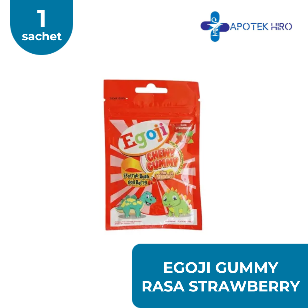 EGOJI CHEWY GUMMY - RASA STRAWBERRY
