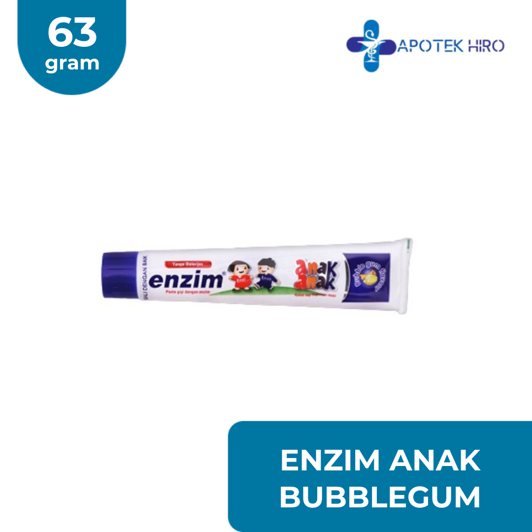 PASTA GIGI ENZIM ANAK BUBBLEGUM - 63GRAM