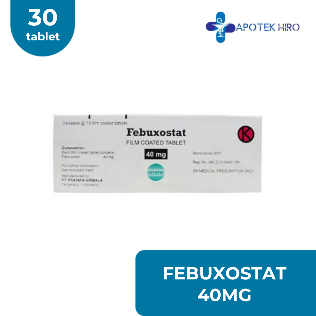 FEBUXOSTAT 40 MG - 30 TABLET