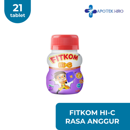 FITKOM HI-C RASA ANGGUR BOTOL 21 TABLET