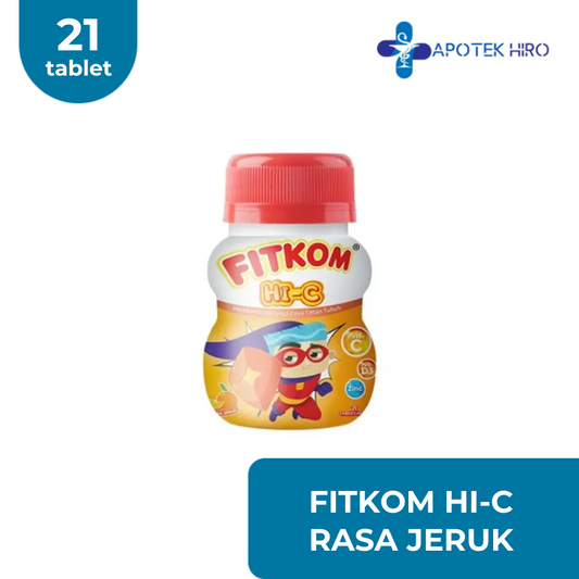FITKOM HI-C RASA JERUK BOTOL 21 TABLET