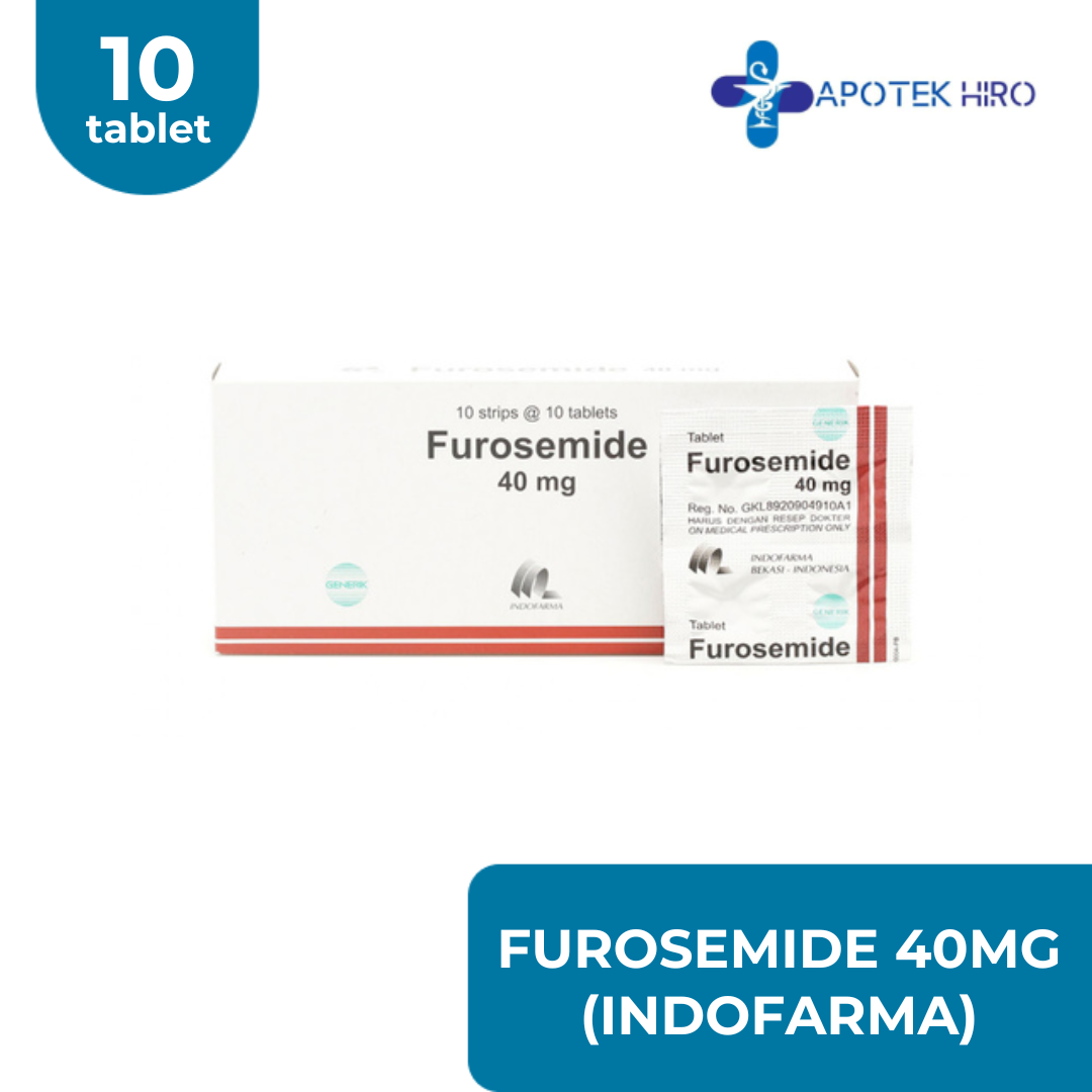 FUROSEMIDE 40MG - 1 STRIP @ 10 TAB (INDOFARMA)