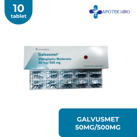 Galvusmet 50 mg/500 mg 10 Tablet