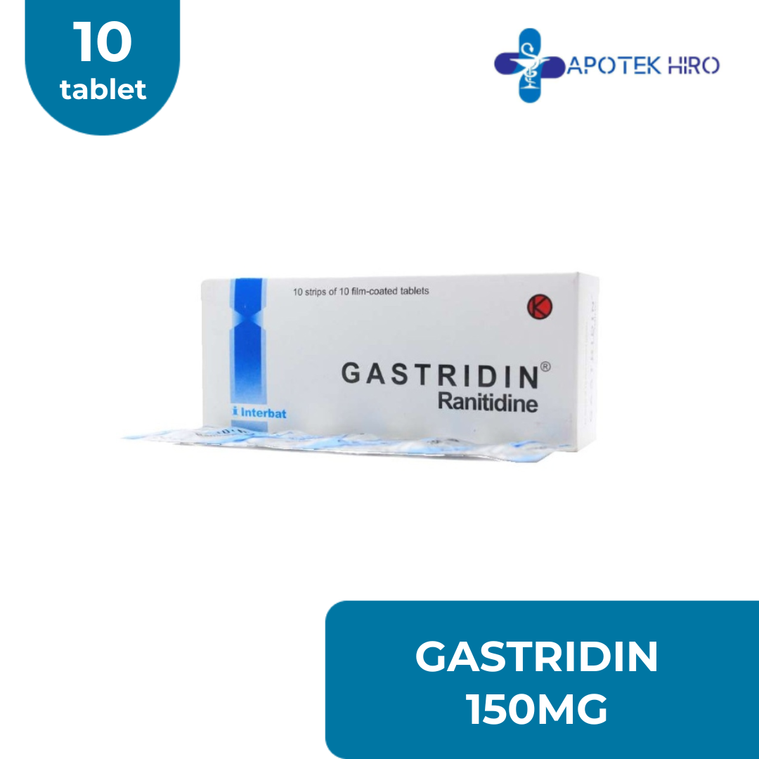 GASTRIDIN 150MG - 1 STRIP 10 TABLET