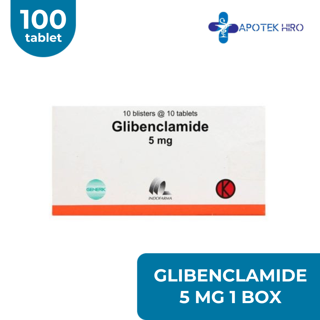 Glibenclamide 5 Mg 1 Box 100 Tablet