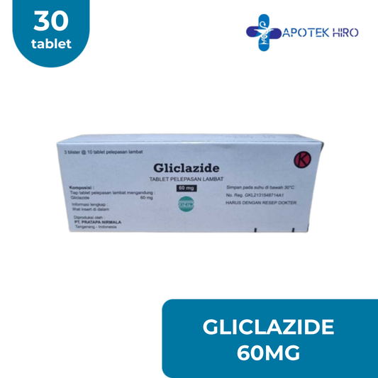 GLICLAZIDE 60MG - 30 TABLET