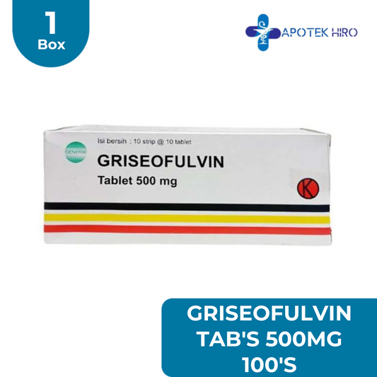 GRISEOFULVIN TAB'S 500MG