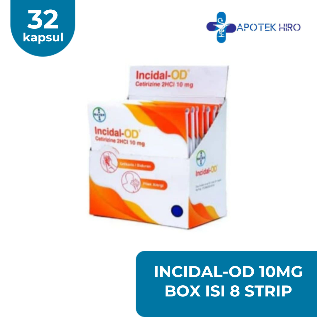 Incidal-Od 10Mg Box Isi 8 Strip @4 Capsul – Apotek Hiro