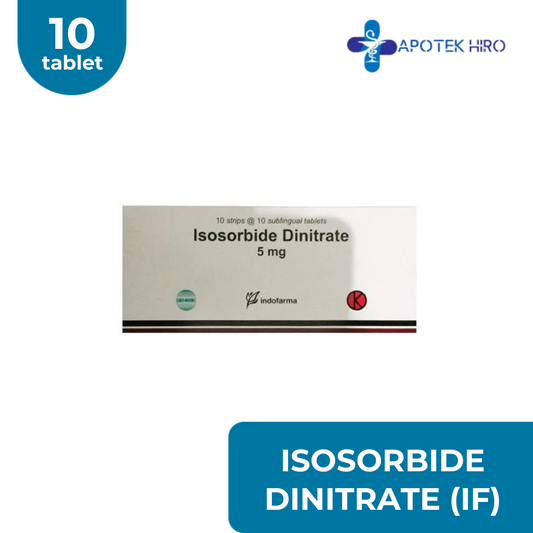 ISOSORBIDE DINITRATE 5 MG 1 STRIP 10 TABLET (INDOFARMA)