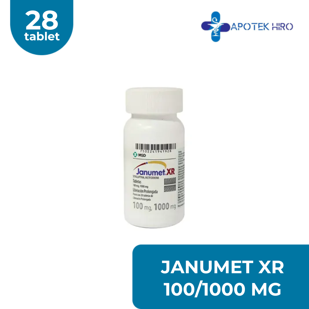 JANUMET XR 100/1000 MG 28'S