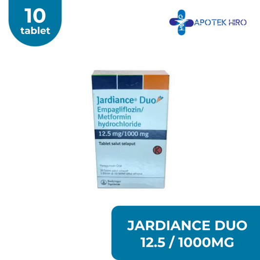 JARDIANCE DUO 12.5 / 1000MG - 1 STRIP 10 TABLET