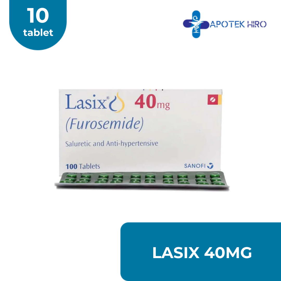 LASIX 40MG TABLET - 1 STRIP 10 TABLET
