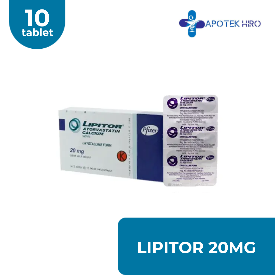 LIPITOR 20MG STRIP 10 TABLET