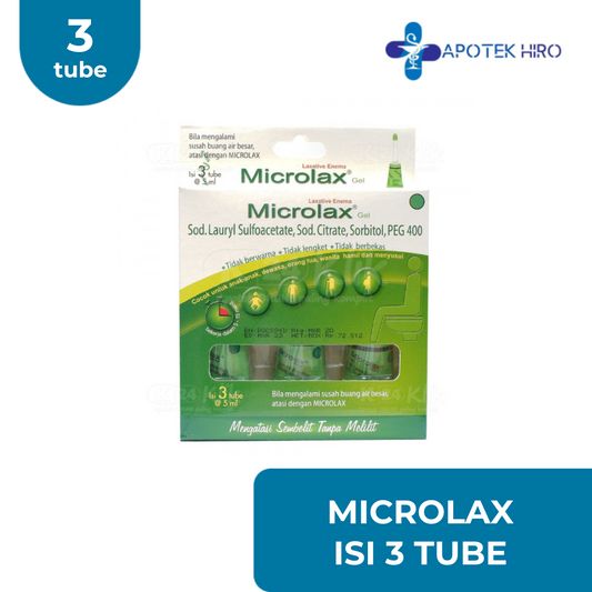 Microlax Gel Obat Pencahar 5Ml X 3 Tube